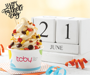 Free TCBY Frozen Yogurt for Dads on Father’s Day