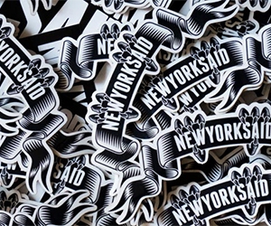 Free New York Said Stickers
