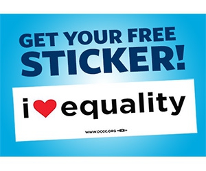 Free "I Heart Equality" Sticker