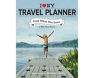Free NYS Travel Guide, Map and Sticker
