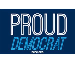 Free "Proud Democrat" Sticker